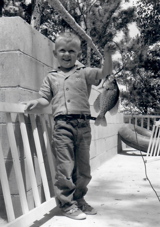 1957 Colin with crappie